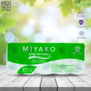 Giấy Vệ Sinh Lụa Cuộn Miyako - 10 cuộn 2 lớp
