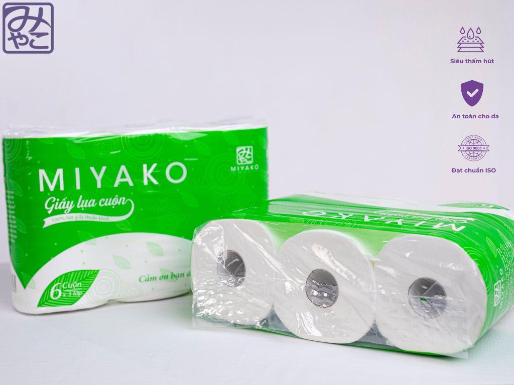 Giấy Vệ Sinh Lụa Cuộn Miyako 3 Lớp ( Có lõi )