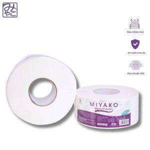 Giấy vệ sinh cuộn lớn công nghiệp Miyako ( Cuộn 600G)
