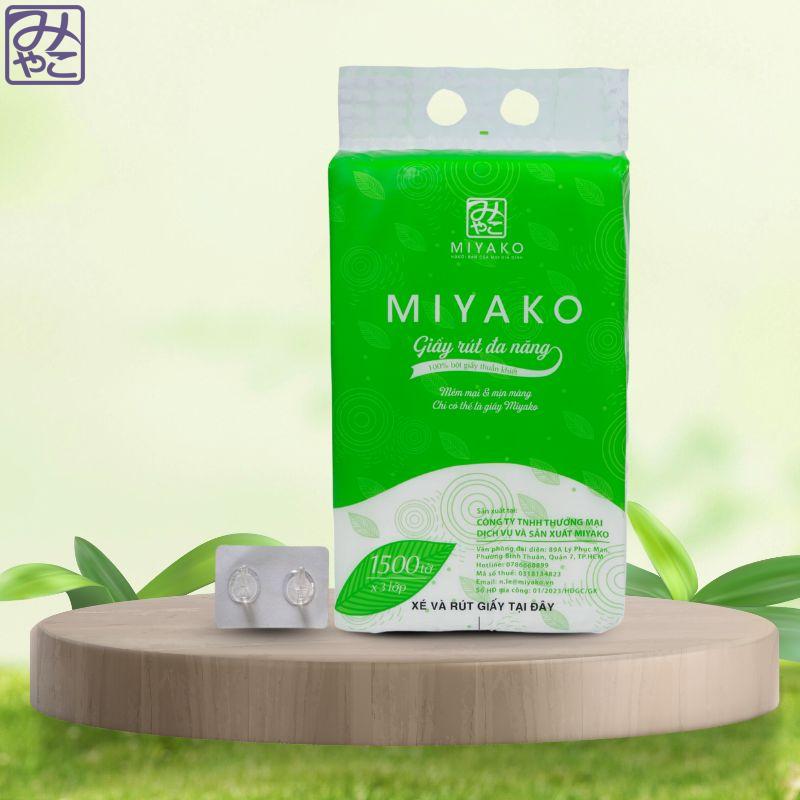 Giấy rút treo tường đa năng Miyako 1500 tờ – 3 lớp