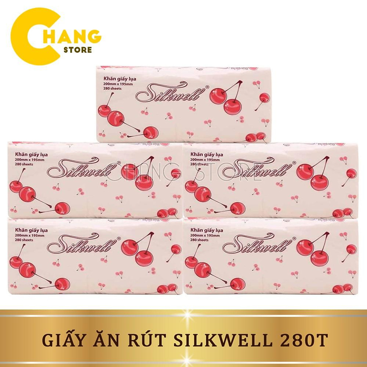 khăn giấy rút 2 lớp silkwell