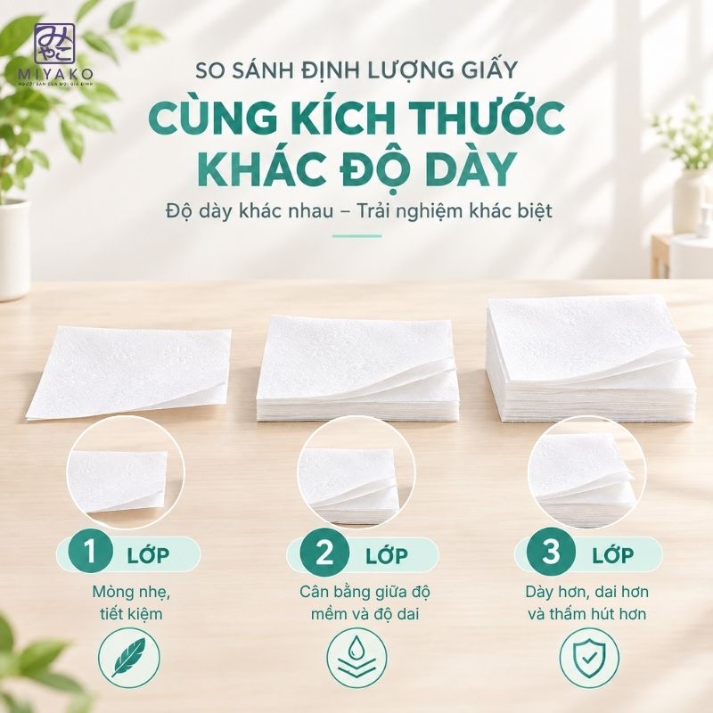 khăn giấy rút 1 lớp 2 lớp 3 lớp