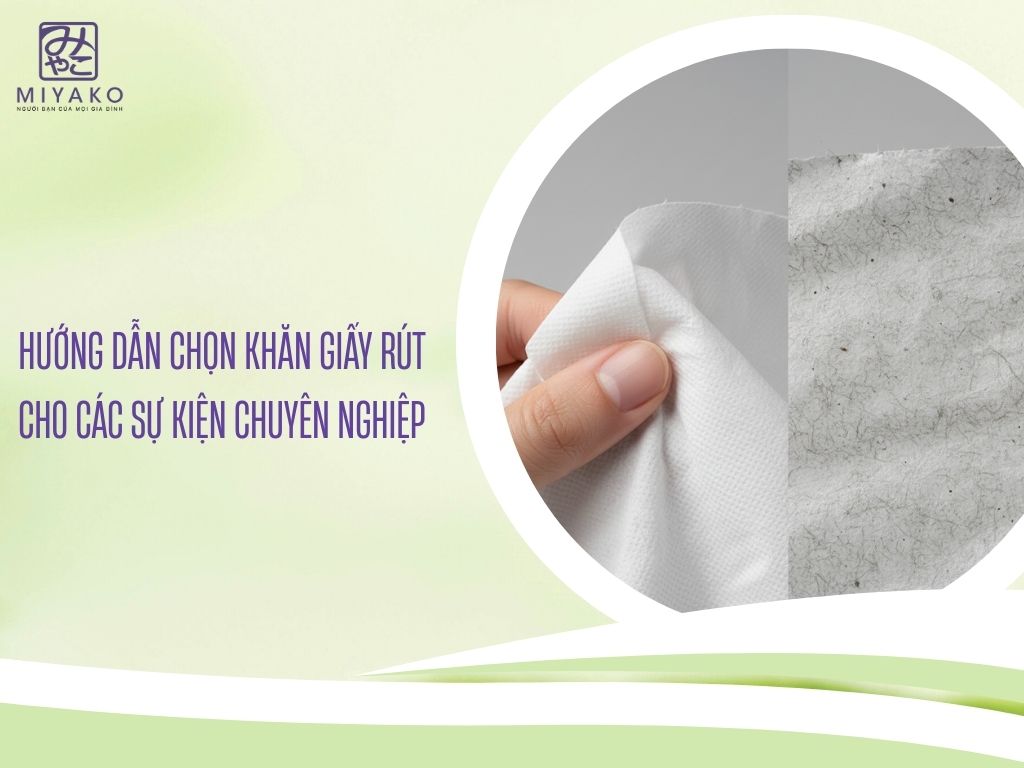 Hướng dẫn chọn khăn giấy rút cho các sự kiện chuyên nghiệp