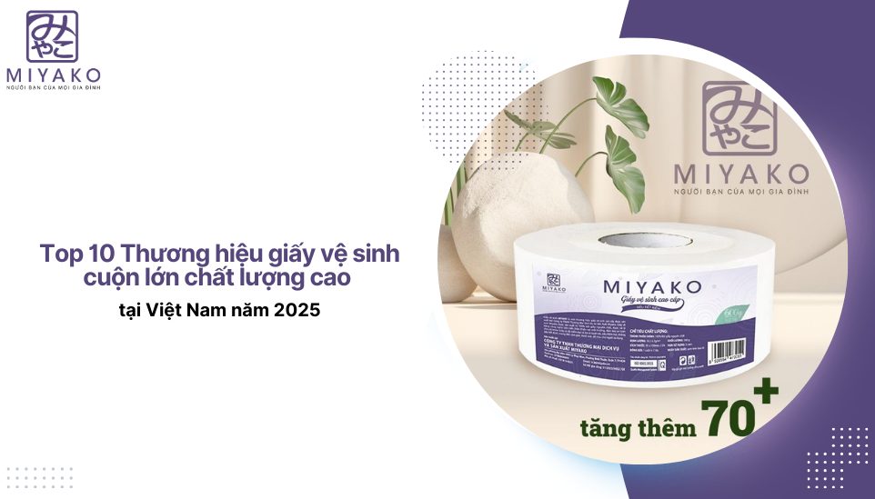 Top 10 Thương hiệu giấy vệ sinh cuộn lớn chất lượng cao tại Việt Nam năm 2025