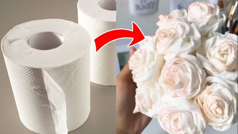 Giới thiệu về việc làm hoa từ giấy vệ sinh