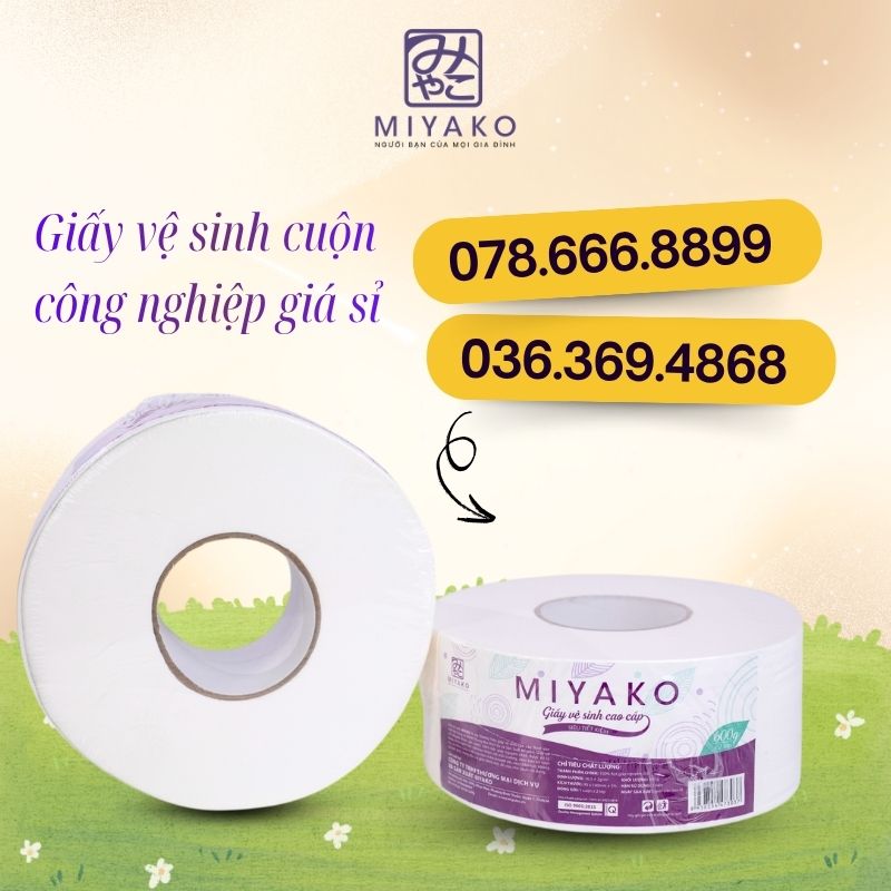 Giấy vệ sinh công nghiệp - giấy vệ sinh cuộn lớn giá sỉ Tphcm