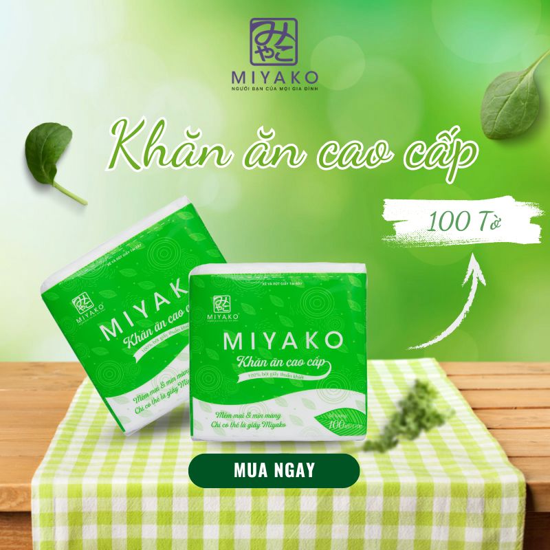 Khăn giấy ăn cao cấp Miyako – Lựa chọn tinh tế cho bàn tiệc chuyên nghiệp