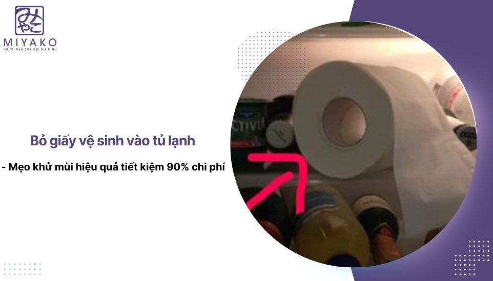 Bỏ giấy vệ sinh vào tủ lạnh - Mẹo khử mùi hiệu quả tiết kiệm 90% chi phí