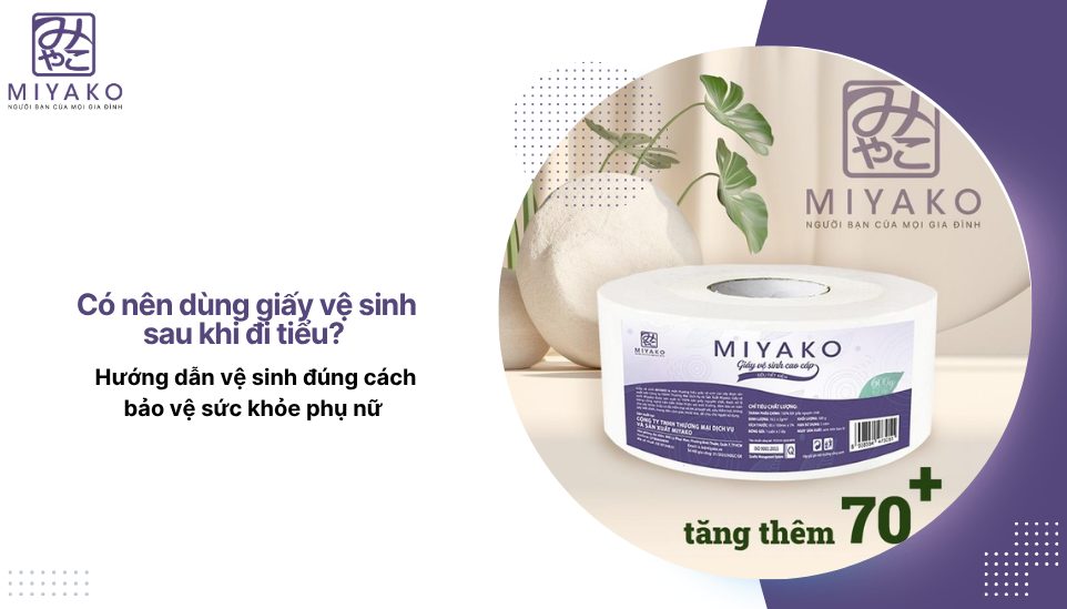 Có nên dùng giấy vệ sinh sau khi đi tiểu? Hướng dẫn vệ sinh đúng cách bảo vệ sức khỏe phụ nữ