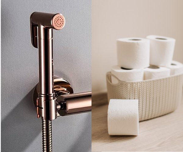 So Sánh Chi Tiết: Vòi Xịt vs Giấy Vệ Sinh