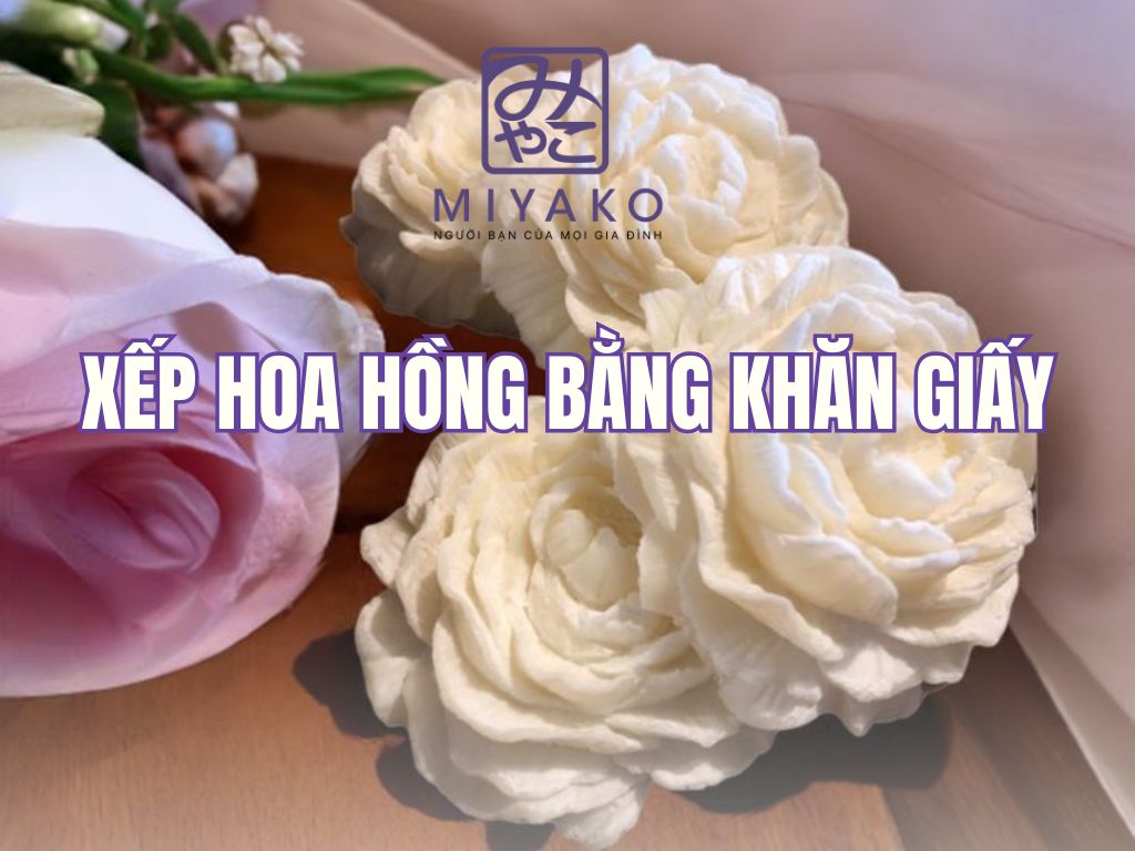 Xếp hình hoa hồng