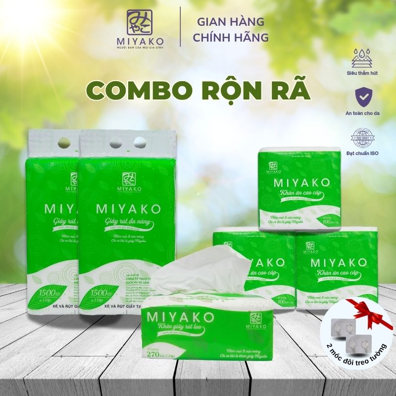 combo khăn giấy Miyako