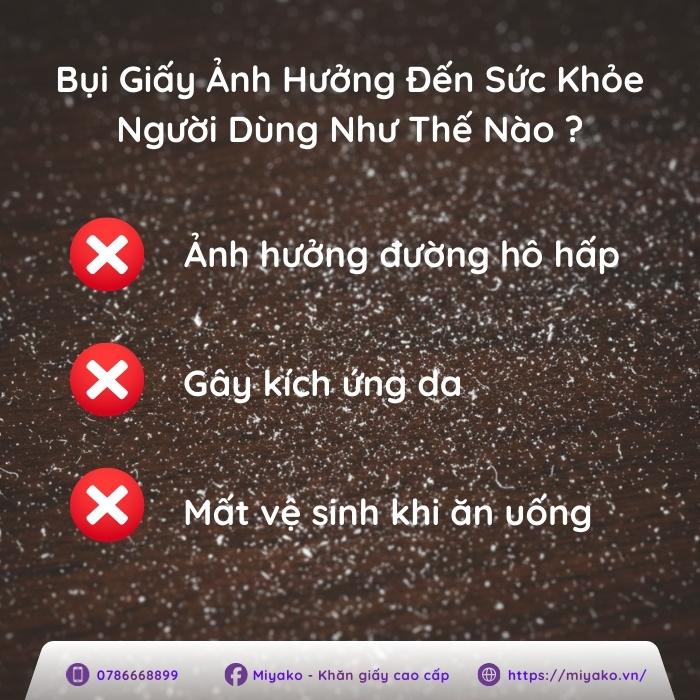 Bụi giấy ảnh hưởng đến sức khỏe người dùng thế nào