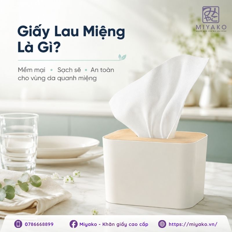 Giấy lau miệng là gì và khác gì với những loại giấy khác