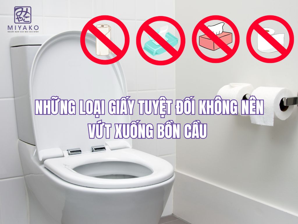 Không vứt giấy vào bồn cầu – Bài học từ những sự cố thường