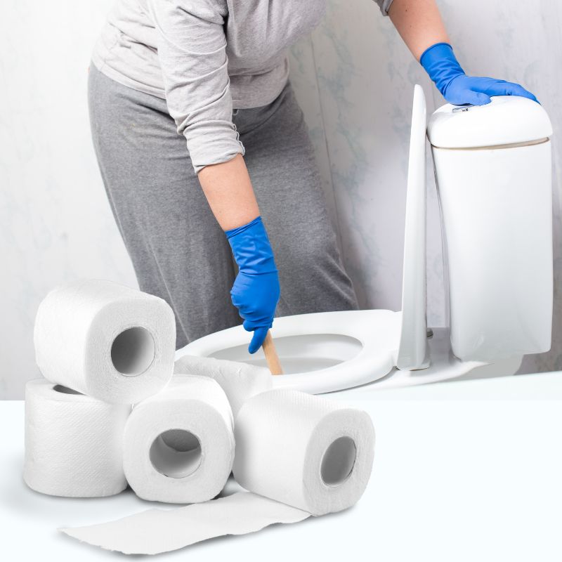 Tác hại của việc bỏ giấy vào bồn cầu