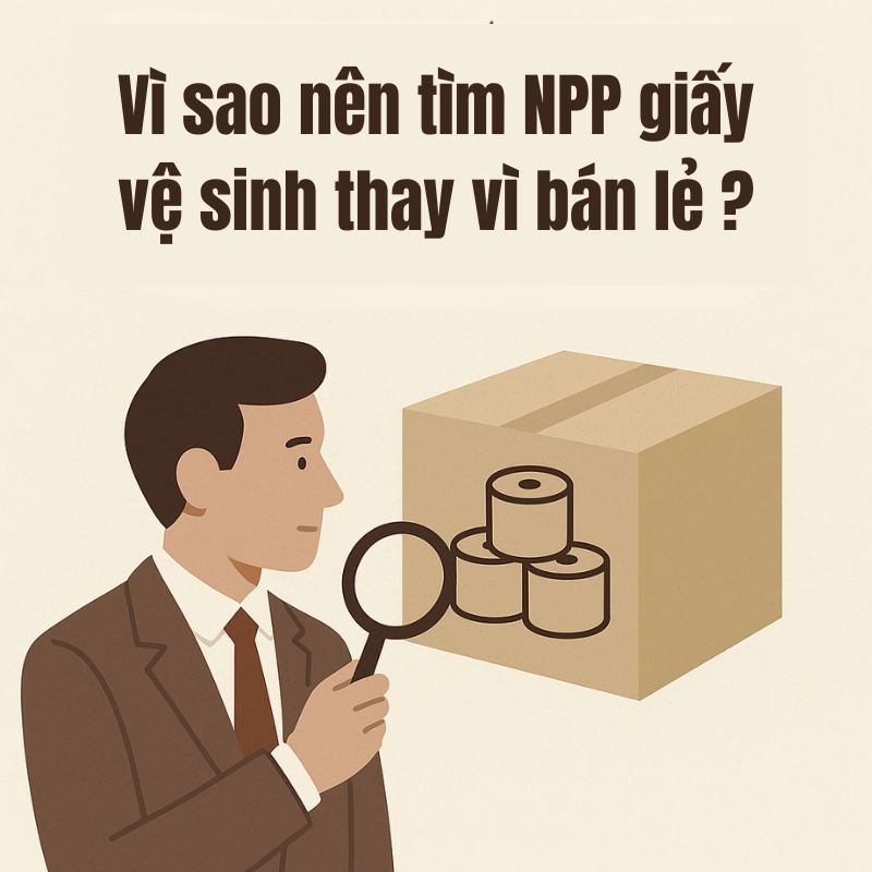 Vì sao nên tìm NPP giấy vệ sinh thay vì bán lẻ ?
