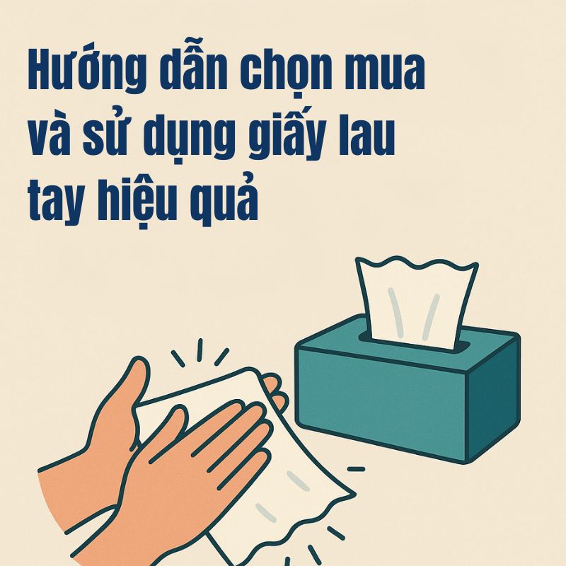 Hướng dẫn chọn mua và sử dụng giấy lau tay hiệu quả