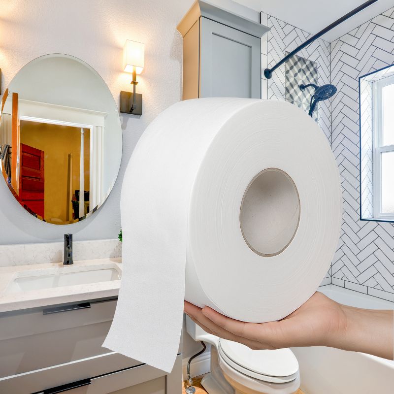 Lợi ích khi dùng giấy vệ sinh cuộn to thay vì cuộn nhỏ