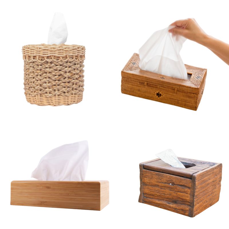 Các loại hộp đựng giấy bằng gỗ