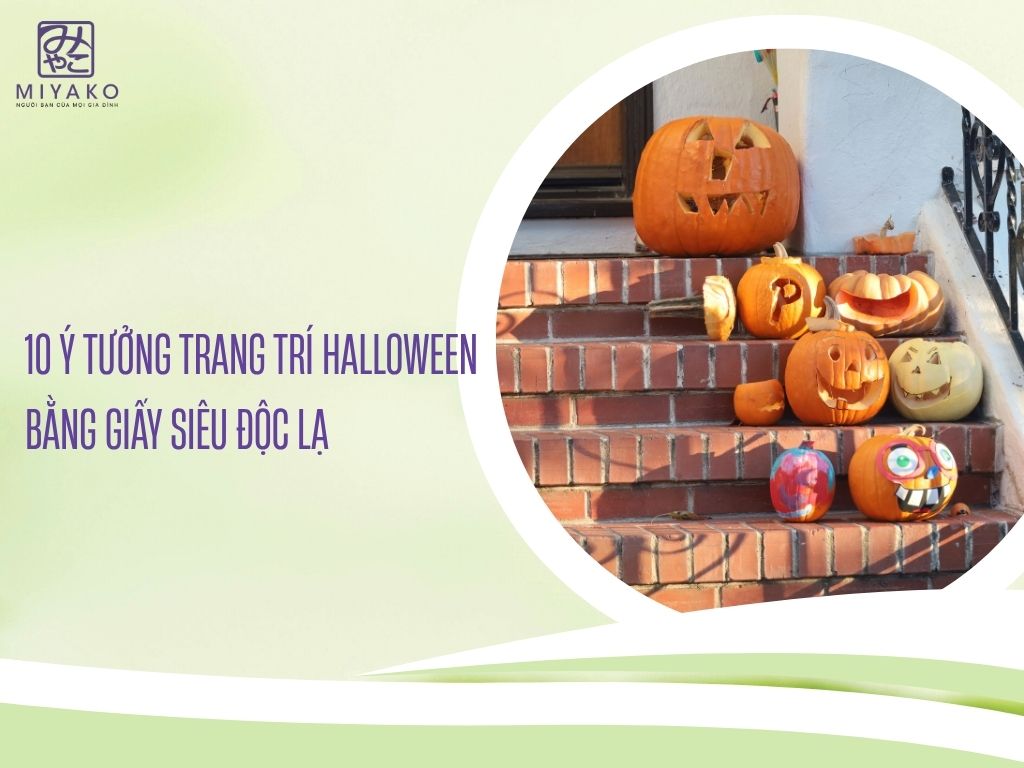 10 ý tưởng trang trí Halloween bằng giấy siêu độc lạ