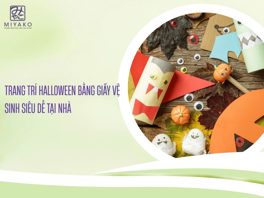 Trang trí Halloween bằng giấy vệ sinh siêu dễ tại nhà