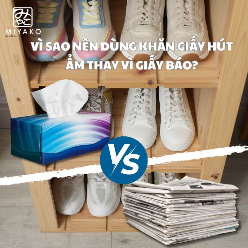 Vì sao nên dùng khăn giấy hút ẩm thay vì giấy báo 