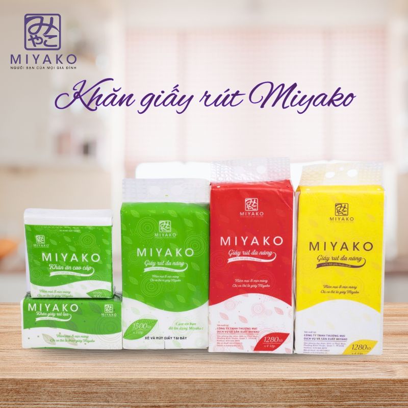 Khăn giấy Miyako – Mềm mại, tiện lợi, thân thiện với môi trường