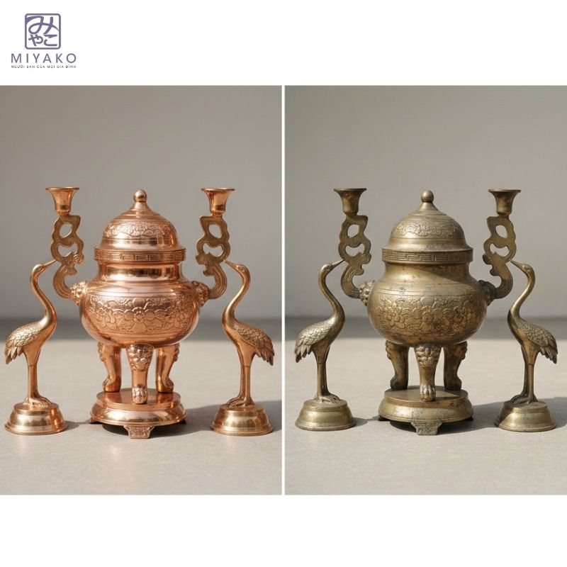 7 sai lầm khi đánh bóng lư đồng khiến lư nhanh xỉn và trầy xước