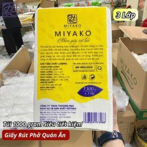 Giấy lụa rút 3 lớp dạng túi 1kg - Siêu tiết kiệm cho quán ăn