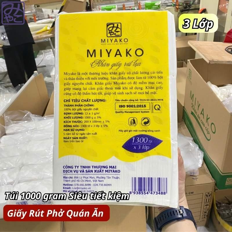 Giấy lụa rút 3 lớp dạng túi 1kg - Siêu tiết kiệm cho quán ăn