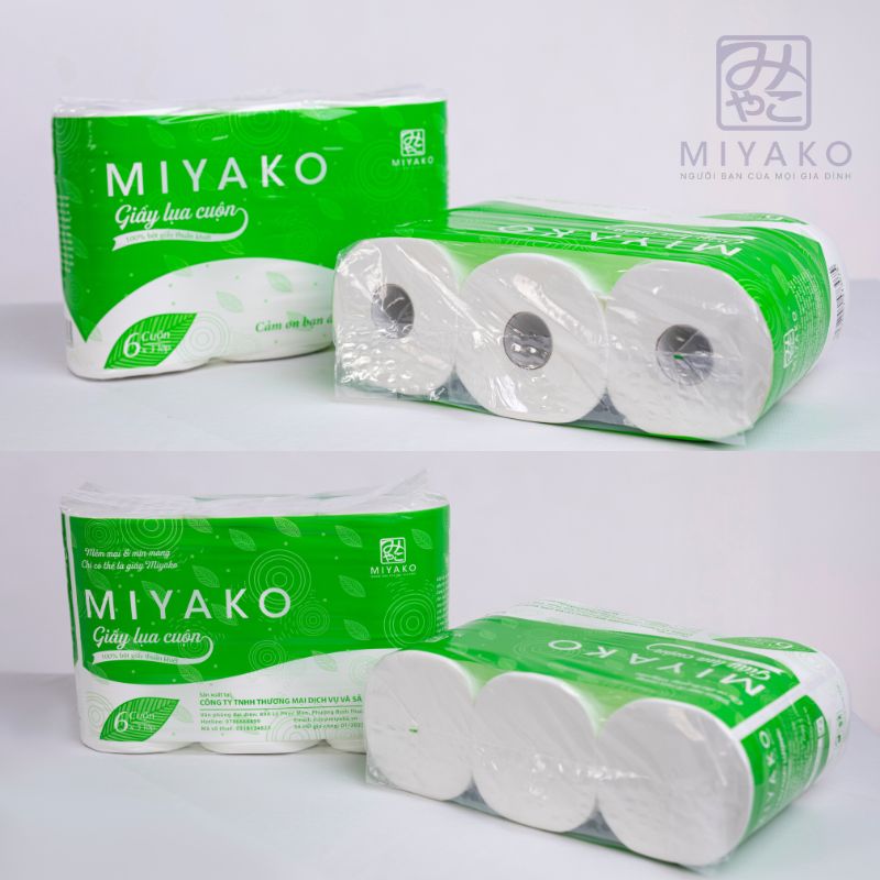Giấy vệ sinh có lõi và không lõi Miyako