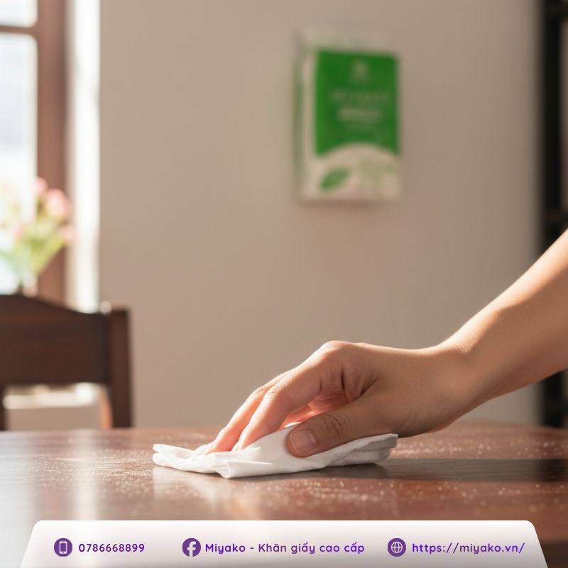 Khăn giấy tiên lợi như thế nào trong việc dọn dẹp nhà ngày Tết