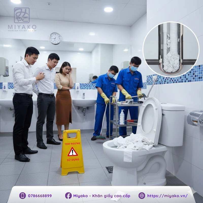 Nghẹt bồn cầu - Nỗi đau vận hành của doanh nghiệp