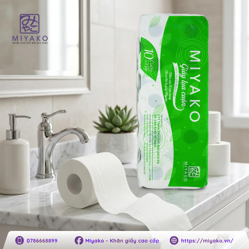 Giấy vệ sinh cao cấp của Miyako là giải pháp an toàn nhất cho vệ sinh cá nhân