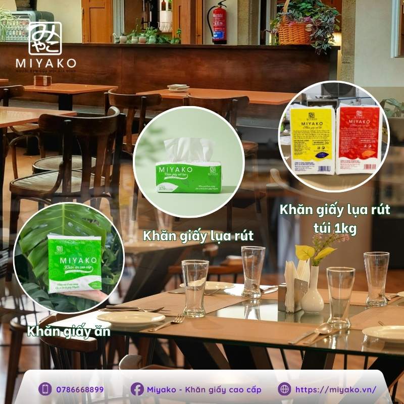 Việc phối hợp linh hoạt giữa các loại khăn giấy trong ngành thực phẩm giúp tối ưu quy trình phục vụ và nâng tầm trải nghiệm khách hàng