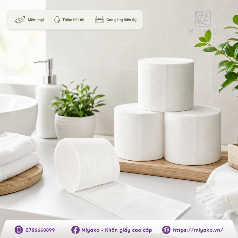 Giấy vệ sinh không lõi cho gia đình hiện đại