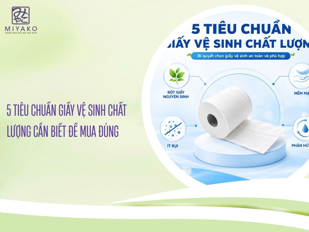 5 Tiêu Chuẩn Giấy Vệ Sinh Chất Lượng Cần Biết Để Mua Đúng