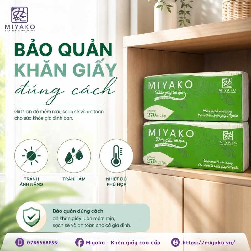 Hạn sử dụng của khăn giấy và cách bảo quản đúng