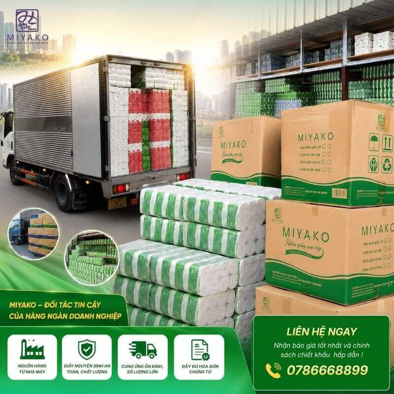 Lựa chọn nhà cung cấp giấy vệ sinh uy tín giúp doanh nghiệp ổn định nguồn hàng tiêu hao hàng tháng