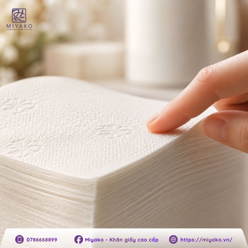 Chất liệu bột giấy quyết định chất lượng khăn giấy
