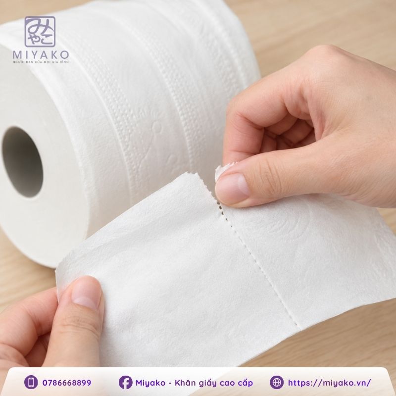 Giấy vệ sinh không bụi mềm mịn