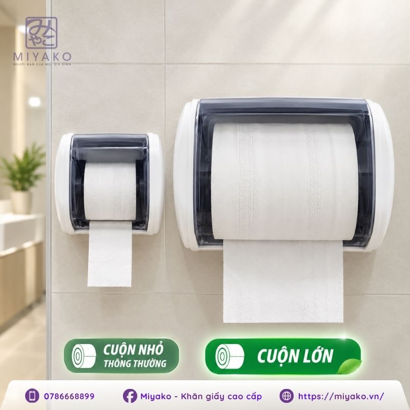 giấy vệ sinh cuộn lớn cho trường học