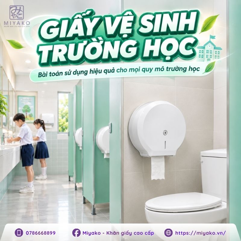 lựa chọn giấy vệ sinh cho trường học