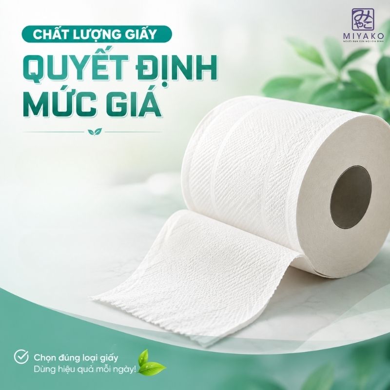 Chất lượng giấy vệ sinh 10 cuộn theo mức giá