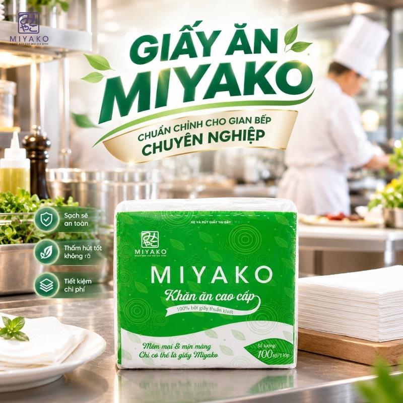 Giấy ăn Miyako lựa chọn cho không gian bếp