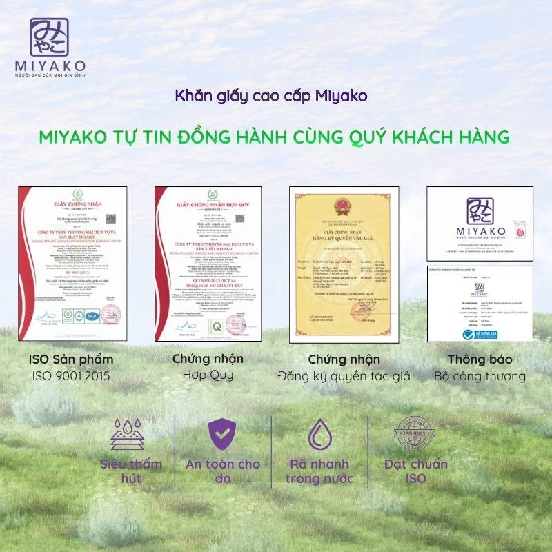 Với giấy tờ chứng từ rõ ràng minh bạc- Miyako tự tin đồng hành cùng cách nhà phân phối